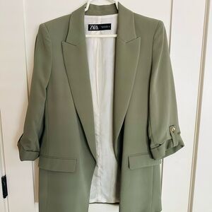 Zara Sage Green Blazer